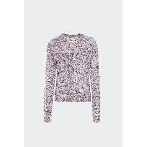 NEW RTA men's long oversized cardigan in white dots